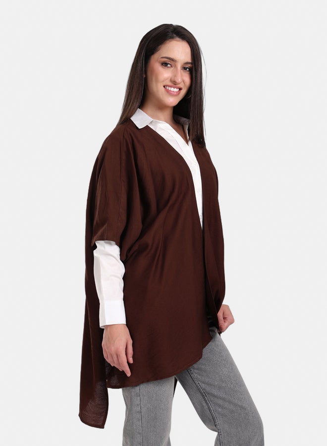 Clue Asymmetrical Voile Kimono  - Image 5