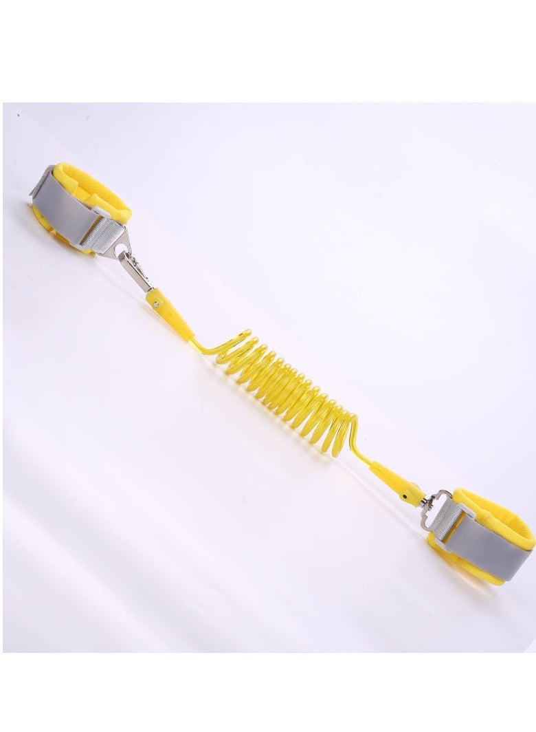 Children's Anti Loss Traction Rope Spiral Bracelet Yellow 