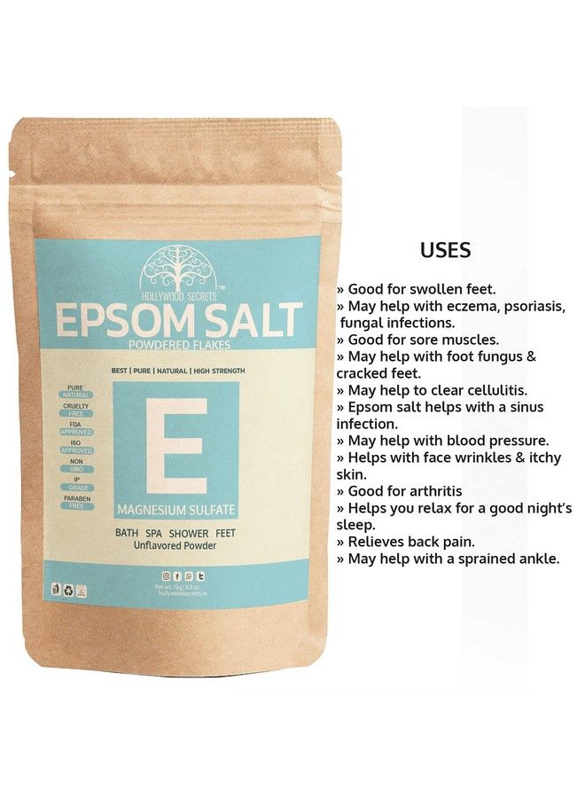 Epsom Salt Magnesium Sulfate Unscented 1Kg