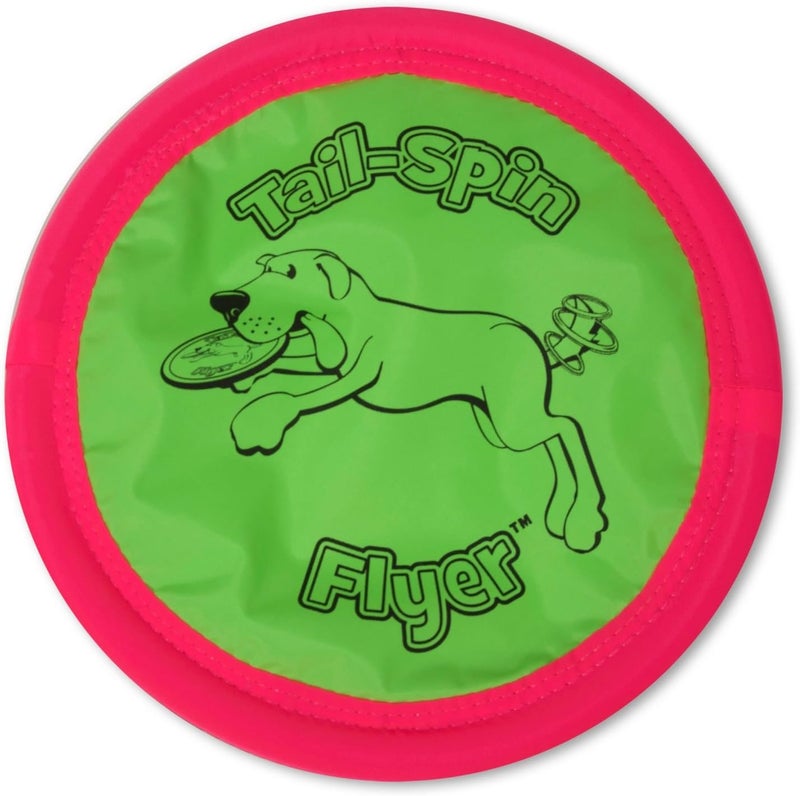 Booda Tail-Spin Flyer - Soft and Flexible Dog Frisbee for Fetch and Water Play - Image 1