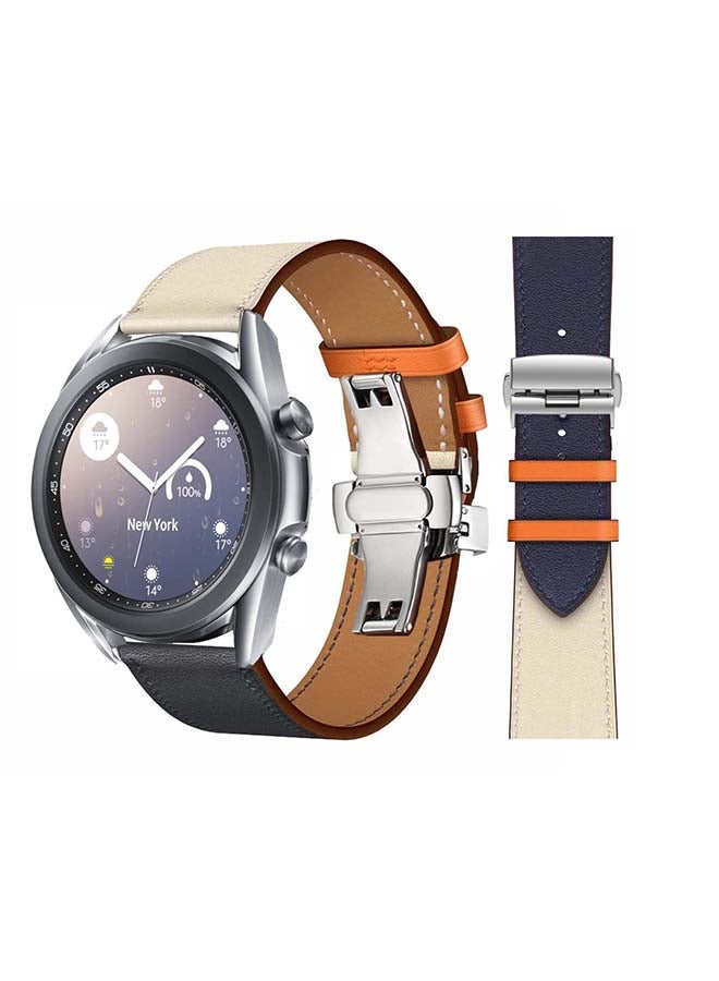 بيرفيي سوار بديل لساعة سامسونج جالاكسي 3 . نيلي/كريمي - Image 1