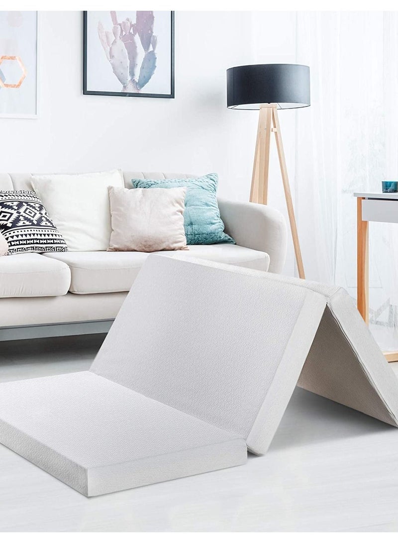 Comfy مرتبة طبية فاخرة قابلة للطي مريحة باللون الأبيض