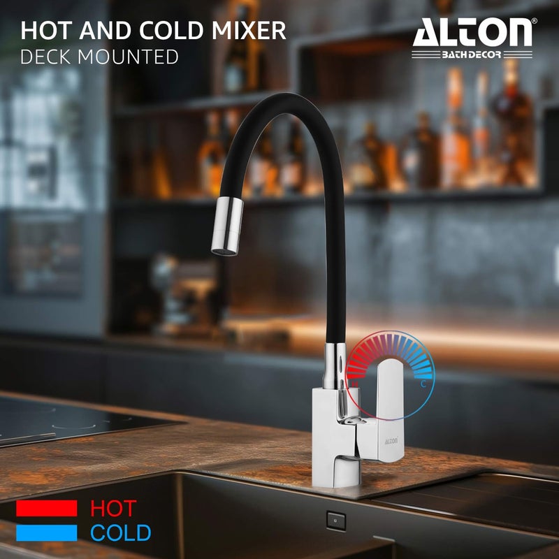 ALTON QDR5635SF Single Lever Kitchen Sink Mixer with Flexible Swivel Spout Kitchen Sink Tap Kitchen Faucet Tap for Kitchen Sink Taps Kitchen Mixer - Image 2