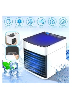 Generic Mini Air Conditioning Fan 7 Colors Light Usb Portable Air Conditioner 3 Gears Home Water Cooling Spray Air Conditioning Fan  - Image 2