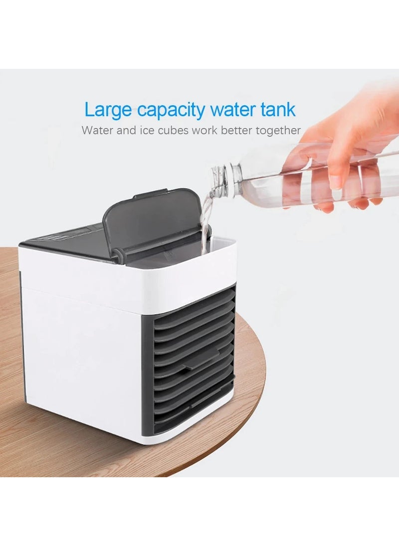 Generic Mini Air Conditioning Fan 7 Colors Light Usb Portable Air Conditioner 3 Gears Home Water Cooling Spray Air Conditioning Fan  - Image 4