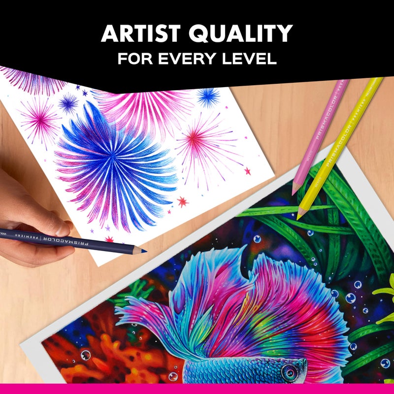 Prismacolor أقلام تلوين بريزماكولور بريميير، ناعمة، بألوان متنوعة للورق الداكن، إصدار محدود، 14 قطعة - تلوين للكبار، رسم، إبداع، مستلزمات فنية - Image 4