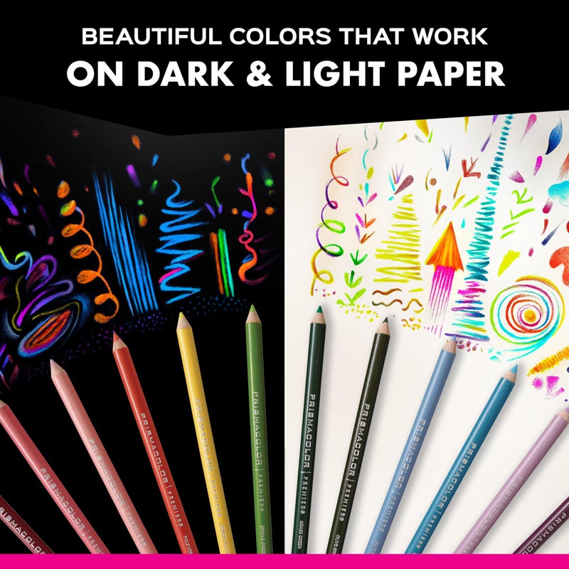 Prismacolor أقلام تلوين بريزماكولور بريميير، ناعمة، بألوان متنوعة للورق الداكن، إصدار محدود، 14 قطعة - تلوين للكبار، رسم، إبداع، مستلزمات فنية - Image 3