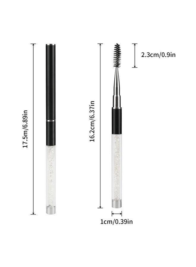 g2plus 3Pcs Eyelash Brushes With Cap, Eye Brow Brush, Eyelash Mascara Brushes Wands Applicator Makeup Tools For Travel - Image 2