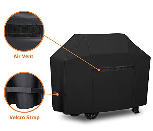 iCOVER 600D Grill Covers, 65 inch BBQ Cover, Heavy Duty Waterproof Canvas, UV Resistant & No Fading, for Weber Char Broil Holland Jenn Air Brinkmann and Dyna-Glo - Image 2
