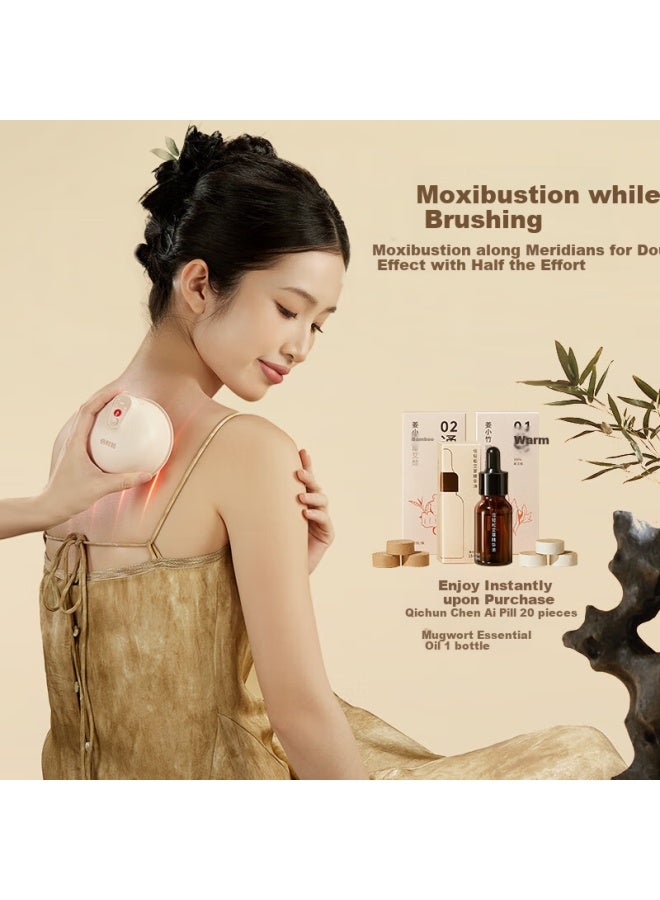 بريو Breo Ginger Xiaozhu A3 صندوق الكي الذكي Intelligent Acupuncture Cup المنزلي المحمول الخالي من الدخان Electronic Moxibustion Box جهاز الكي فرشاة خط الطول هدية لأصدقاء عيد ميلاد يوم الأم - Image 1