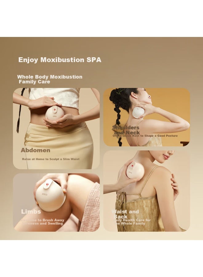 بريو Breo Ginger Xiaozhu A3 صندوق الكي الذكي Intelligent Acupuncture Cup المنزلي المحمول الخالي من الدخان Electronic Moxibustion Box جهاز الكي فرشاة خط الطول هدية لأصدقاء عيد ميلاد يوم الأم - Image 2