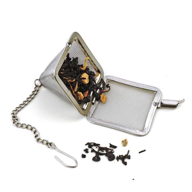 RSVP International Endurance Collection Mesh Loose Leaf Tea Strainer/Infuser Ball, 18/8 Stainless Steel and Dishwasher Safe, Pyramid, 1.75" - Image 3