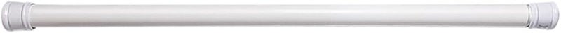 Retractable Telescopic Shower Curtain Rod 50-80cm, Thickened Waterproof Tension Pole, White Non-drill Clothes Rail for Bathroom and Kitchen Storage - Image 1