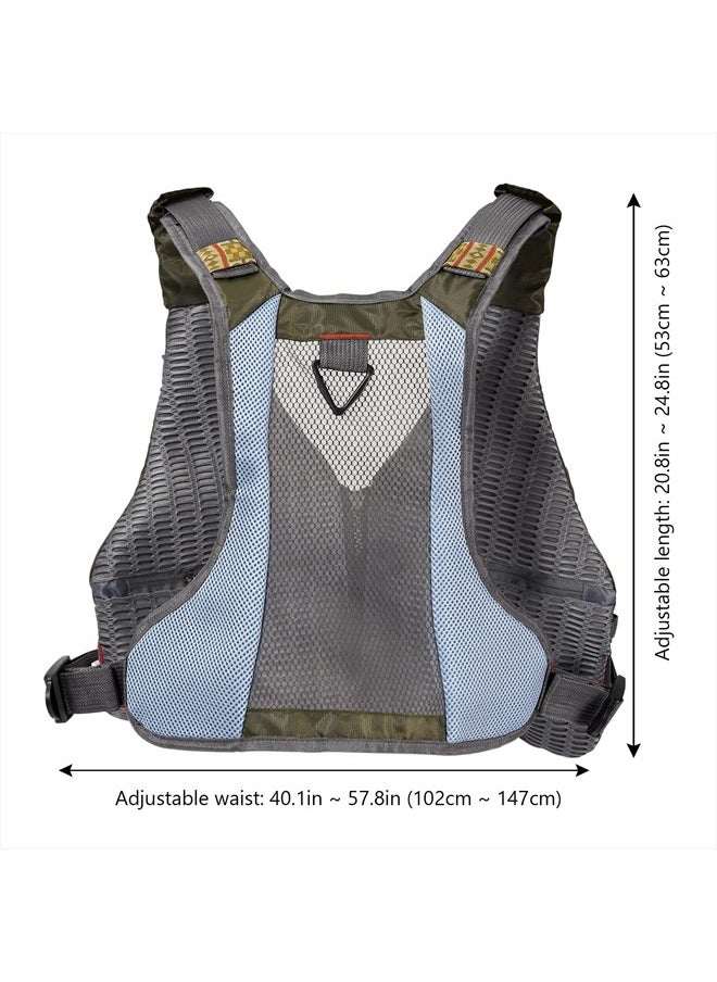 BASSDASH - Fly Fishing Vest with Pockets Adjustable Size for Men Women Bass Trout Fishing FV12 - Image 1
