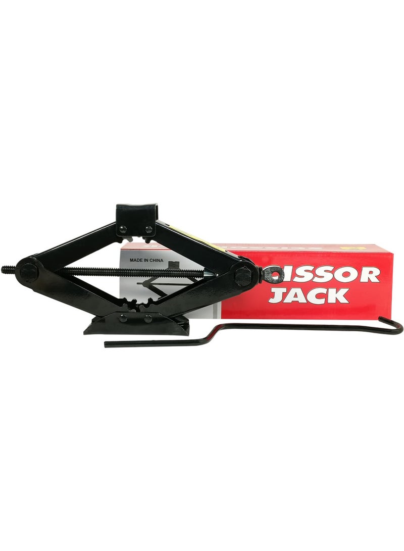 1.5 Ton Car Jack Set With Lifting Rod For All Hatchback & Sedan, Car Scissor Jack Capacity 1500kg - Image 2