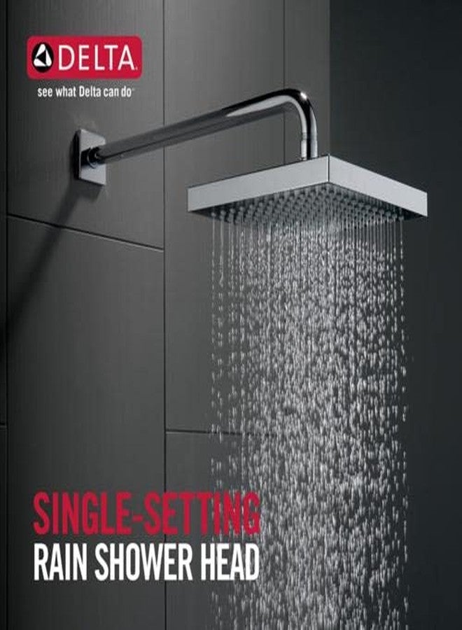 DELTA FAUCET | 8” Square Raincan Shower Head| Touch-Clean Technology (Polished Chrome) | Overhead Shower | RP50841 - Image 2