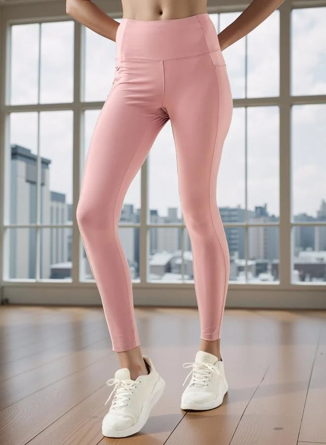 ADOT by Splash Regular Fit Leggings with Flexi Comfort Waistband and Pockets