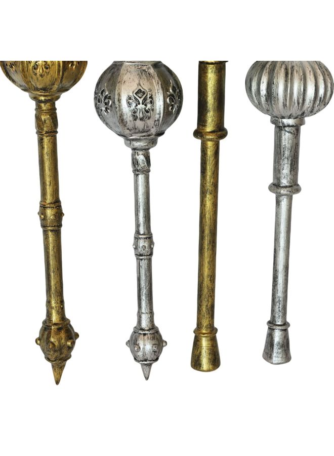 Loquat Toy Sword Weapon PU Upgrade Simulation Axe Overlord Hammer  Cos Film And Television Performance Props-Color:Small Yuanba Hammer (gold) - Image 4