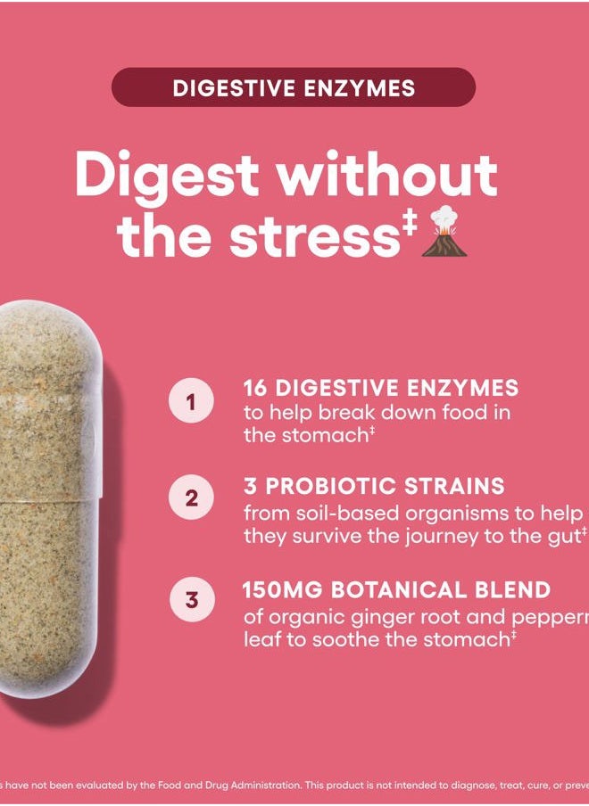 Physician's CHOICE Digestive Enzymes - Multi Enzymes, Bromelain, Organic Prebiotics & Probiotics for Digestive Health & Gut Health - Bloating & Meal Time Discomfort - Dual Action - All Diets - 30 CT  - Image 4