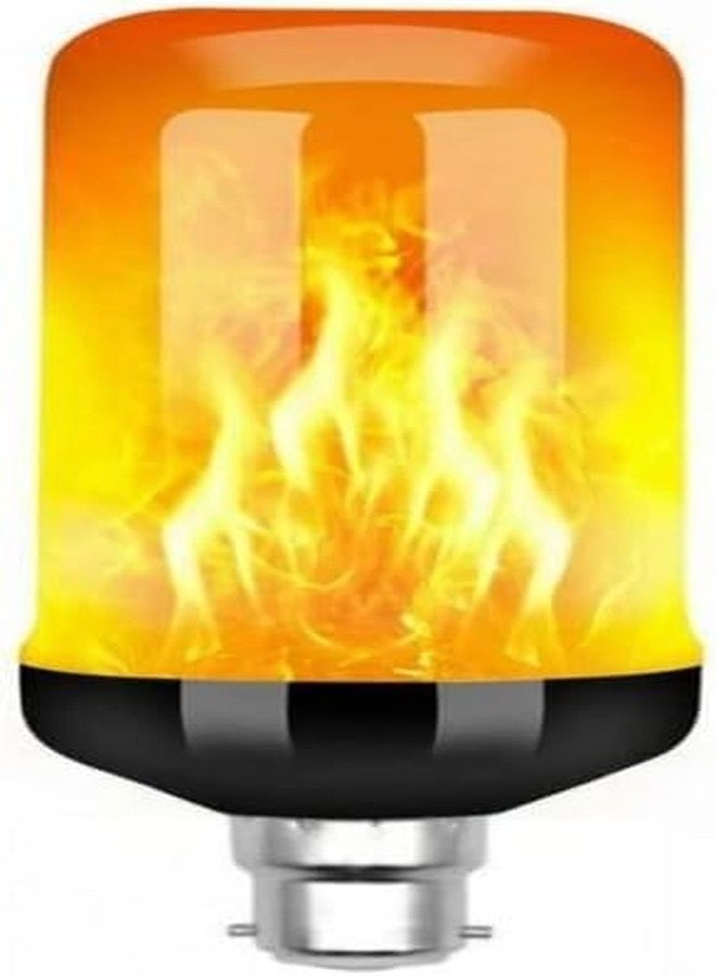 PEIPUS LED Flame Light Bulbs, 4 Modes Flickering Light Bulbs with Upside Down Effect, Flame Bulb for Diwali, Halloween,Christmas Party,Home Indoor Lighting (B22-YELLOW) - Image 1