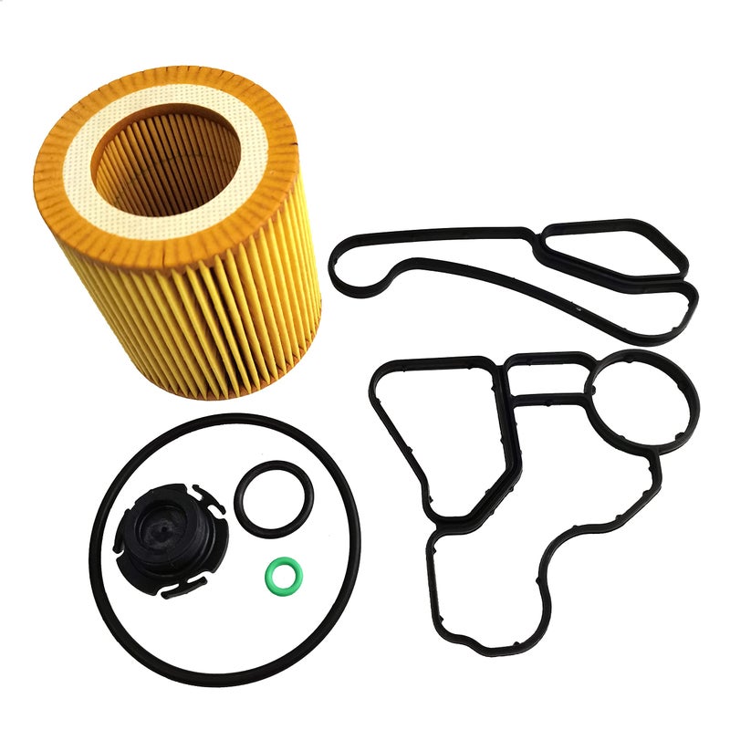 GaeaAuto Engine Oil Filter Adapter Housing Gasket Cooler Seal Kit fit for BMW 128i 135i 323i 325xi 328i xDrive 328xi 330i 330xi 335i 335is 335xi 530i 535i xDrive 535xi 740i X1 X3 X5 X6 Z4