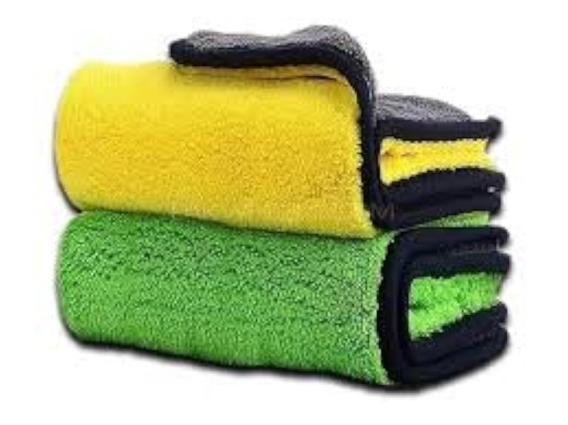 autokaar 800 GSM Microfiber Double Layered Cloth 40x40 Cms 2 Piece Towel Set, Microfiber Cleaning Cloths Perfect for Bike, Auto, Car Interior and Exterior - Image 4