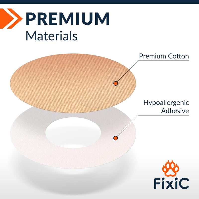 Fixic Freestyle Adhesive Patch - 25 Waterproof Adhesive Patches for Enlite and Guardian Sensors - Tan Color with No Center Glue - Image 2