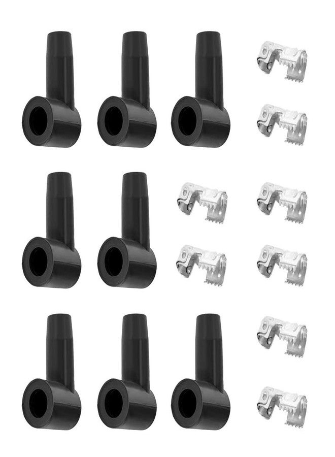DSkoiph DSparts DSkoiph 8 PACK Spark Plug Boot HEI Distributor and Coil Boot 90 Degree Spark Plug Boot Terminal Kit - Image 1