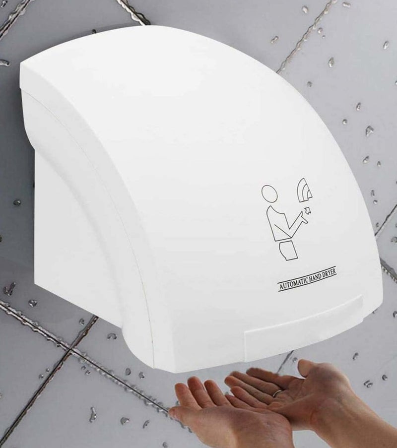 Buenos - Automatic Hand Dryer for Household Hotel Commercial uses with Energy EFFICIENT Automatic Sensor, 1800 Watt with 55* Wind Temperature (+-10*). Briliant White Color. - Image 2