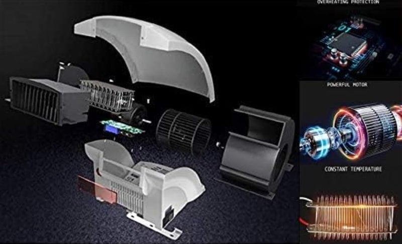 Buenos - Automatic Hand Dryer for Household Hotel Commercial uses with Energy EFFICIENT Automatic Sensor, 1800 Watt with 55* Wind Temperature (+-10*). Briliant White Color. - Image 4