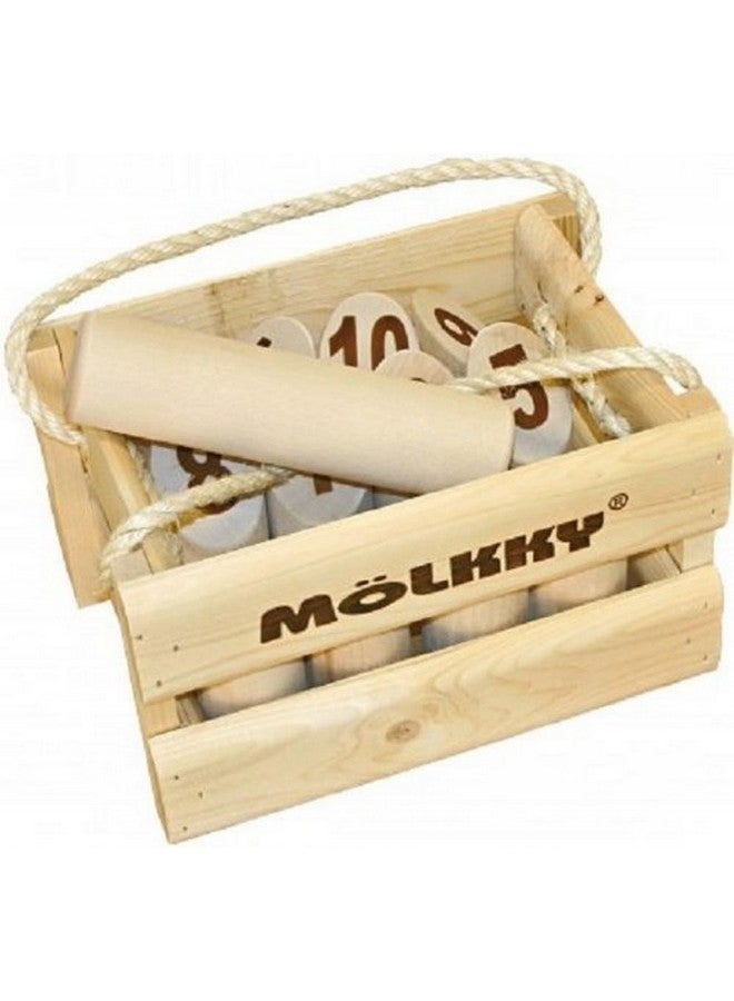 Tactic Molkky - Wooden Pin & Skittles Game - Outdoor Fun - For Beach - Park - Picnic - Playground - Classic Family Garden Game from Tactic - Image 1