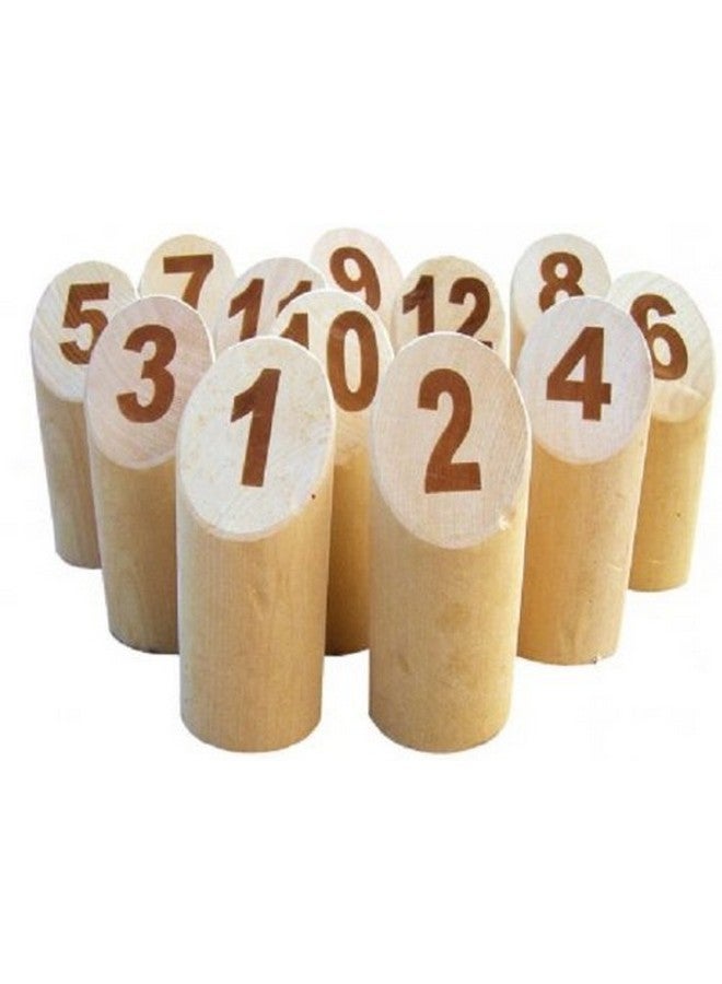 Tactic Molkky - Wooden Pin & Skittles Game - Outdoor Fun - For Beach - Park - Picnic - Playground - Classic Family Garden Game from Tactic - Image 2