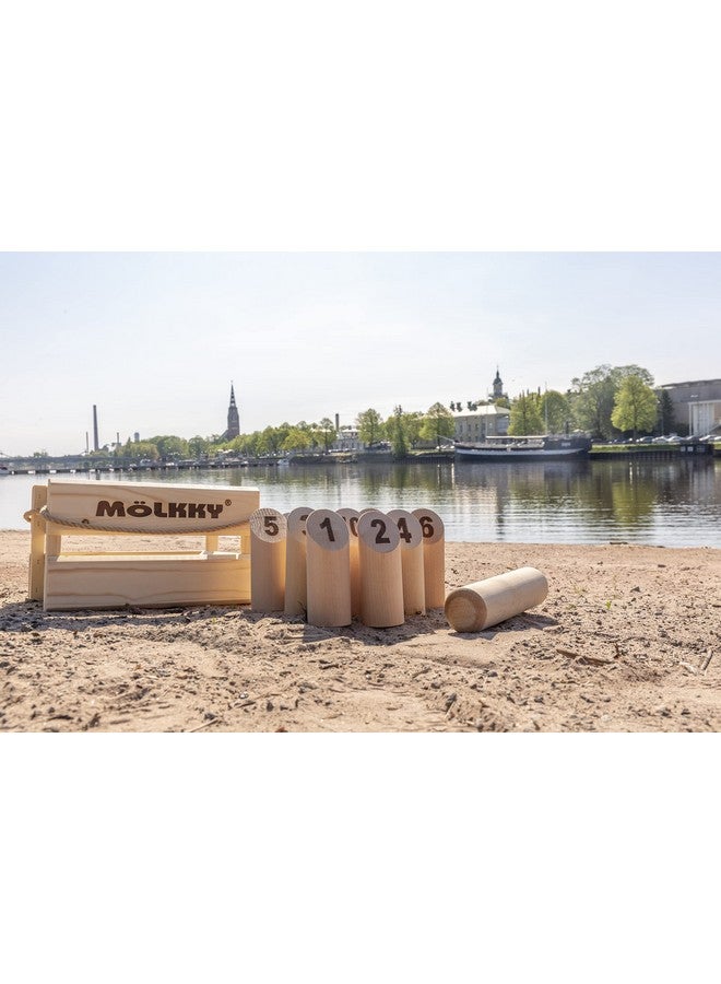 Tactic Molkky - Wooden Pin & Skittles Game - Outdoor Fun - For Beach - Park - Picnic - Playground - Classic Family Garden Game from Tactic - Image 3