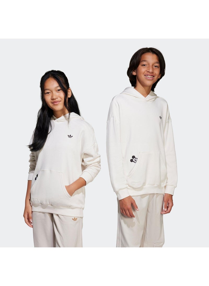 adidas Originals هودي أبيض من أديداس للأطفال - أوريجينالز - سويت شيرتس - Image 1