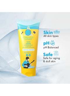 CONSCIOUS CHEMIST Dewy Ceramide Sunscreen SPF 50 PA++++ | For Oily Skin | Water Resistant UVA/B Protection | Fragrance-Free | For Men & Women | All Skin Types - Sun Drink (Unwind Edition) | 50g  - Image 5