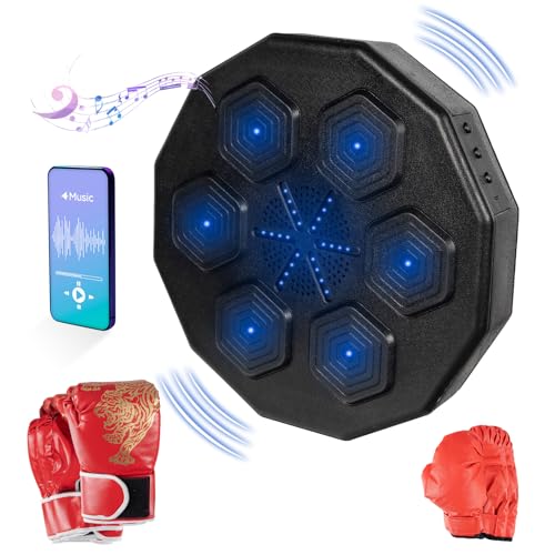 G2 GO2GETHER Music Boxing Machine, Smart Music Boxing Training Machine Wall Mounted, Bluetooth Boxing Workout Punching Equipment ， Gloves for Adults,Kids Included - Image 1