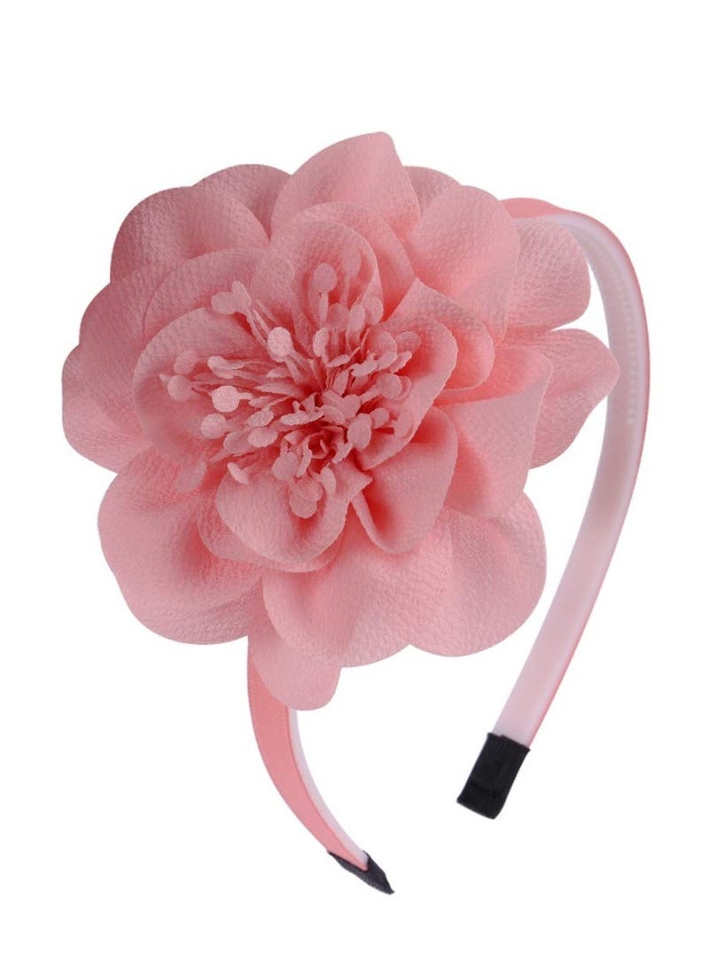 Loquat 10 pcs Flower Headbands for Girls, Toddler Headbands with Chiffon Flower for Children Girls Hair Accessories, 4 Inch flower - Image 5