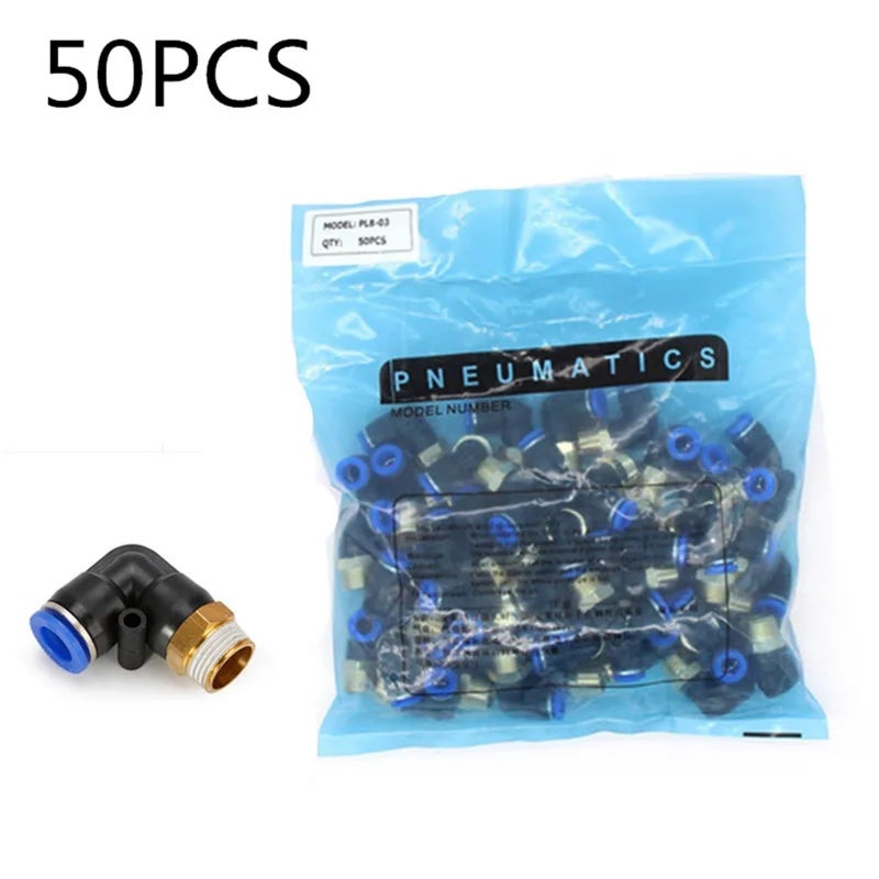 PL10 01 Pneumatic Connector Fitting 4 12mm Hose 1 8 1 4 3 8 1 2 Thread Air Push In Mount - Image 4