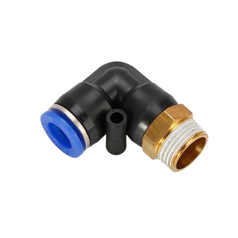 PL10 01 Pneumatic Connector Fitting 4 12mm Hose 1 8 1 4 3 8 1 2 Thread Air Push In Mount - Image 2