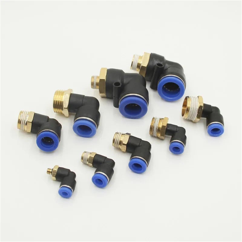PL10 01 Pneumatic Connector Fitting 4 12mm Hose 1 8 1 4 3 8 1 2 Thread Air Push In Mount - Image 5