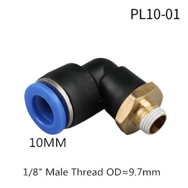 PL10 01 Pneumatic Connector Fitting 4 12mm Hose 1 8 1 4 3 8 1 2 Thread Air Push In Mount - Image 3
