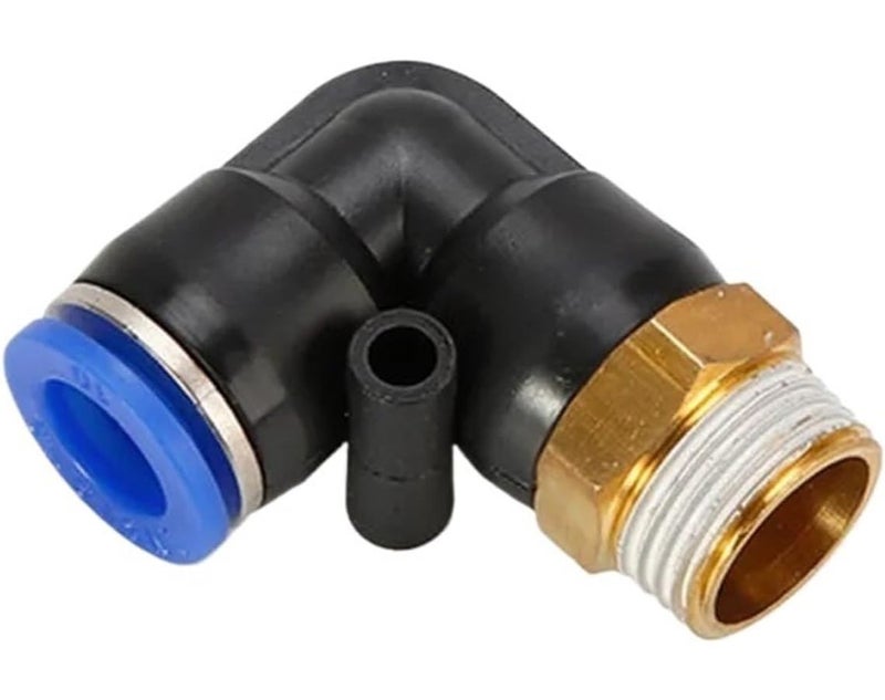 PL10 01 Pneumatic Connector Fitting 4 12mm Hose 1 8 1 4 3 8 1 2 Thread Air Push In Mount - Image 1