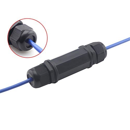 Toptekits (5 Pack) RJ45 Waterproof Connector IP67 Ethernet Network Cable Connector Double Head Outdoor LAN Coupler Adapter Female Cat5, 6, 8P8C - Image 3