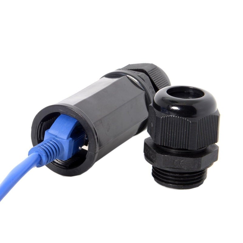 Toptekits (5 Pack) RJ45 Waterproof Connector IP67 Ethernet Network Cable Connector Double Head Outdoor LAN Coupler Adapter Female Cat5, 6, 8P8C - Image 4