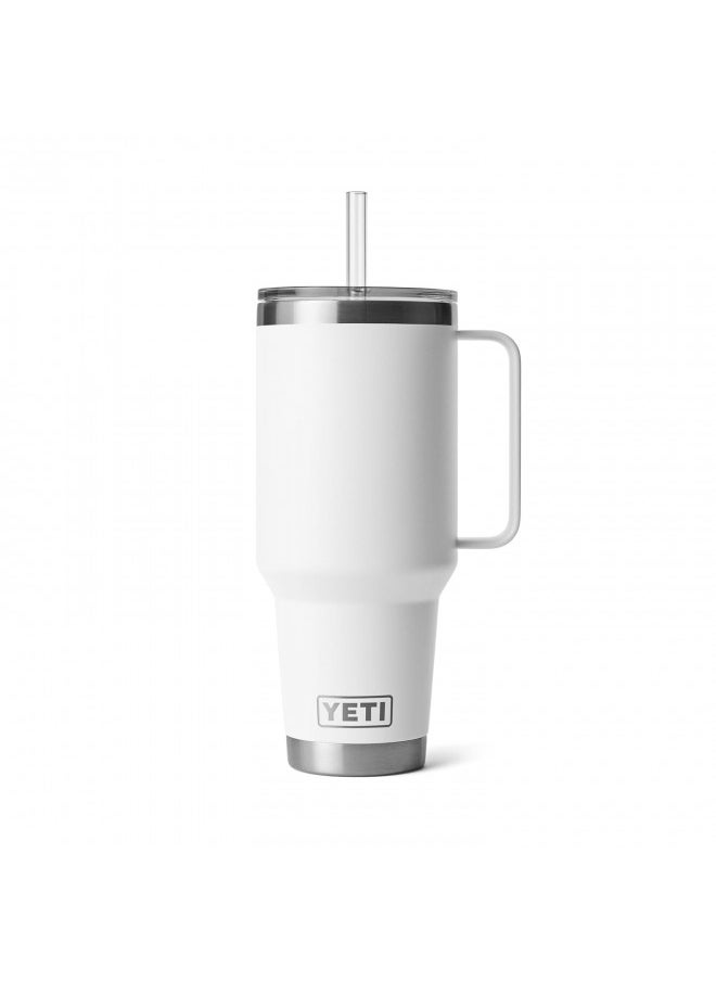 YETI YETI Rambler 42 oz Straw Mug, Vacuum Insulated, Stainless Steel, White  - Image 3