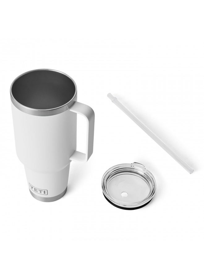 YETI YETI Rambler 42 oz Straw Mug, Vacuum Insulated, Stainless Steel, White  - Image 5