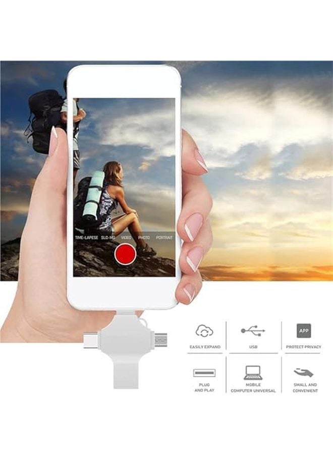 2023 Version 128GB Type C USB 4 In 1 Flash Drive OTG USB 3 0 Metal Pendrive For Smartphone Laptop PC Android - Image 5