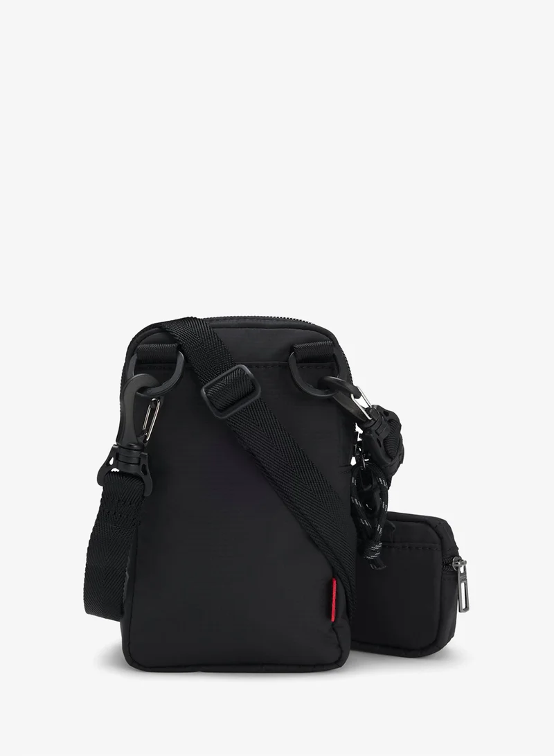 HUGO Black Logo phone holder with mini pouch for Men | Best Price UAE