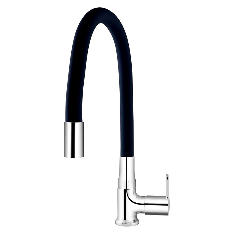 Somany Bathware SOMANY Hemel Swan Neck with Flexible Spout Faucet Black - Image 1