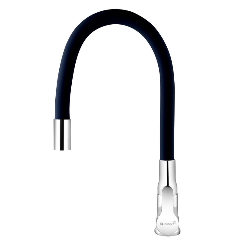 Somany Bathware SOMANY Hemel Swan Neck with Flexible Spout Faucet Black - Image 4